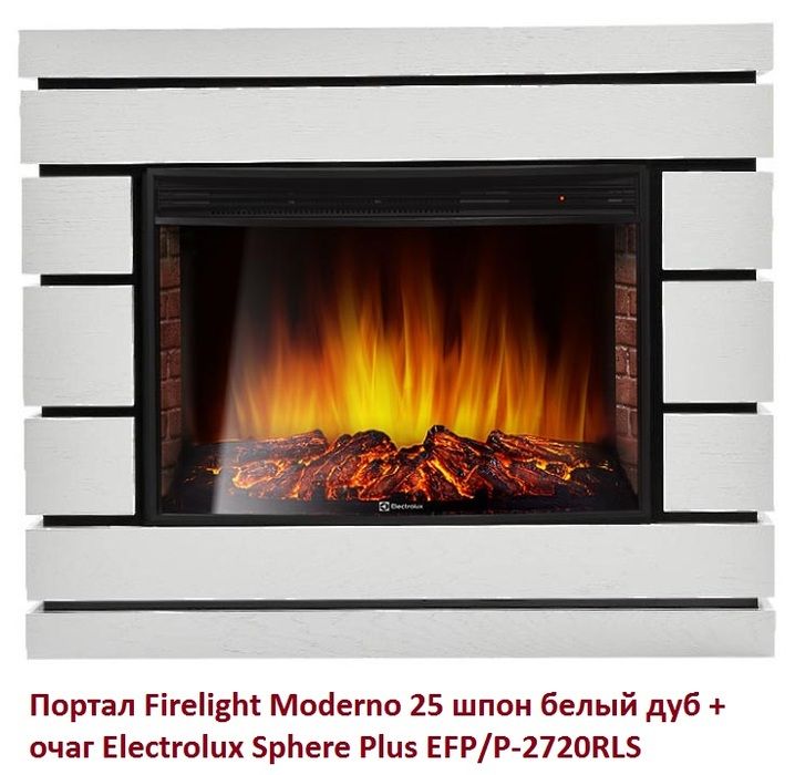 Широкий портал Firelight Moderno 25 шпон белый дуб фото#3