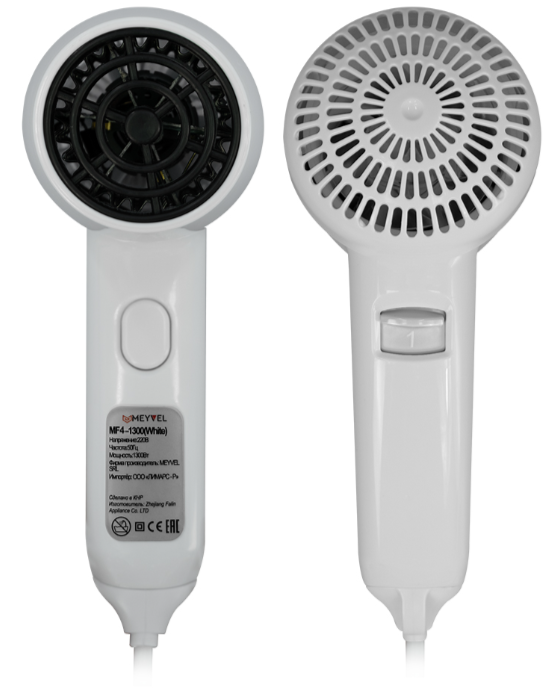 Настенный фен MEYVEL MF4-1300 (White) фото#2