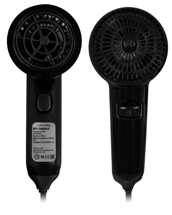 Настенный фен MEYVEL MF4-1300 (Black) фото#2