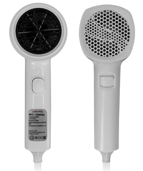 Настенный фен MEYVEL MF5S-1600 (White) фото#2