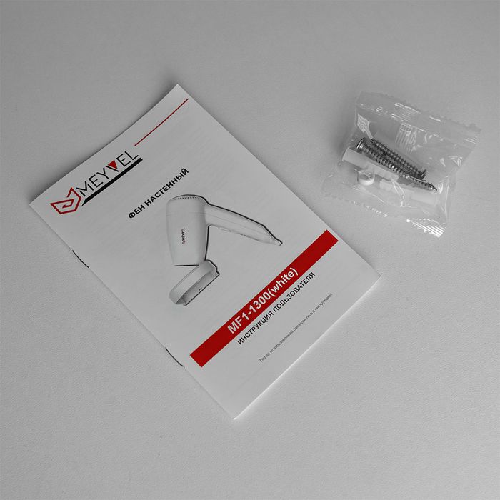 Настенный фен MEYVEL MF1-1300 (White) фото#9