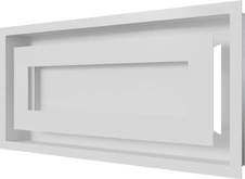 Вентиляционная решетка Kratki WIND Белая 22х45