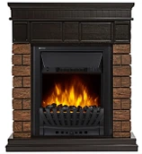 Электрокамин Electrolux EFP/P-1020LS с порталом Firelight Bricks Wood Classic камень темный, шпон венге