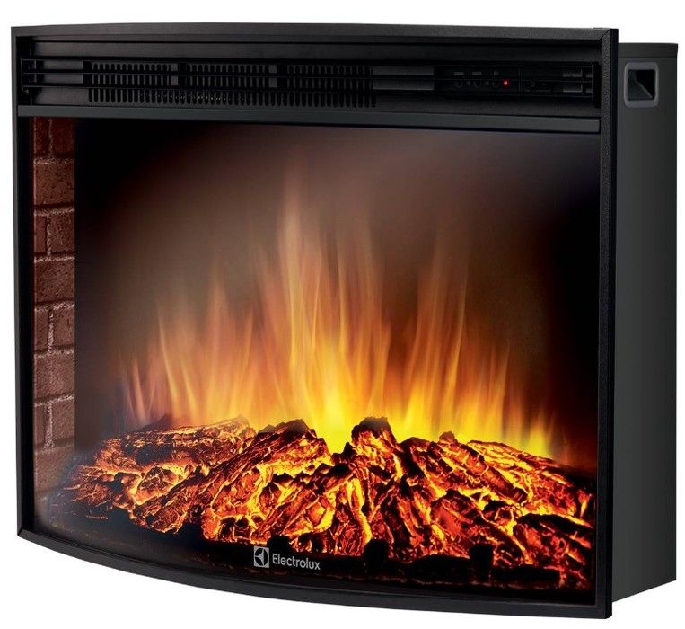 Электрокамин Electrolux EFP/P-2720RLS с порталом Firelight Torre 25U (угловой) камень белый, шпон темный дуб фото#3