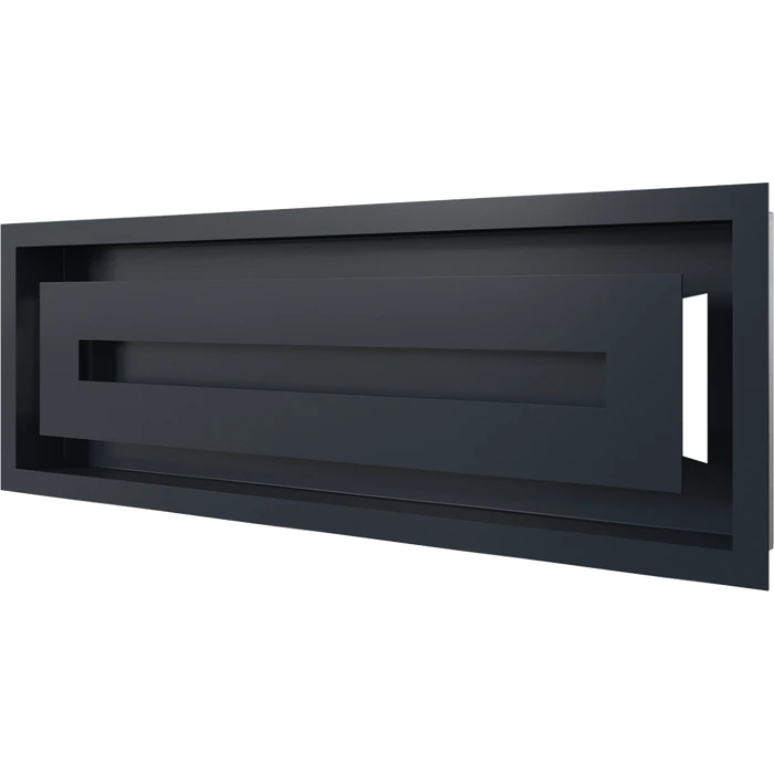 Вентиляционная решетка Kratki WIND Графитовая 17х49