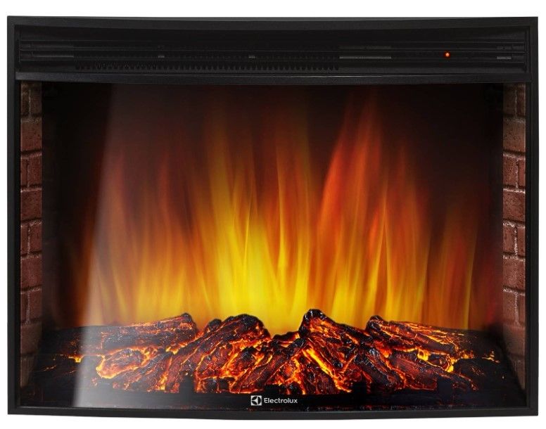 Электрокамин Electrolux EFP/P-2720RLS с порталом Firelight Torre 25U (угловой) камень белый, шпон темный дуб фото#4