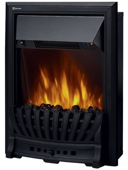 Электрокамин Electrolux EFP/P-1020LS с порталом Firelight Bianco Classic черная эмаль фото#5