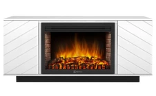 Электрокамин Electrolux EFP/P-3020LS с порталом Firelight Como 30 белый, черный