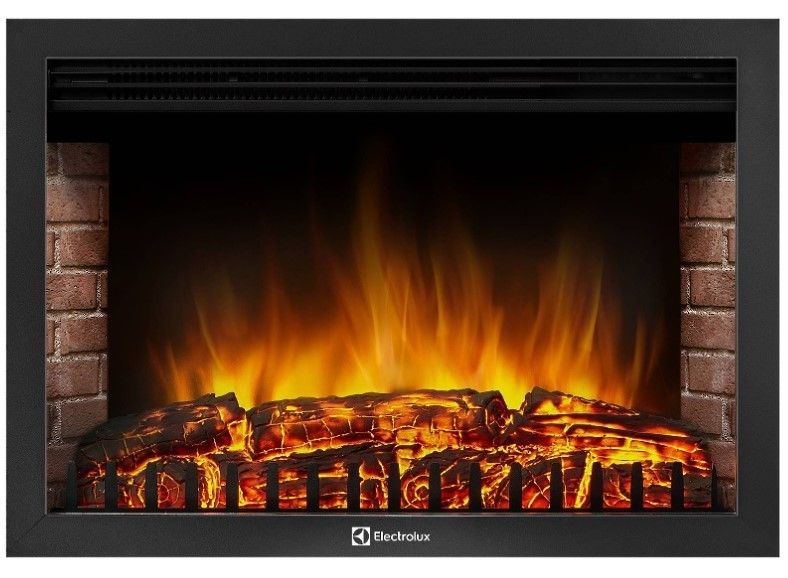 Электрокамин Electrolux EFP/P-3020LS с порталом Firelight Como 30 белый, черный фото#3