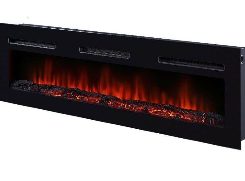 Линейный электрокамин Electrolux EFP/P-1600ULS с порталом Firelight Suprema Long белый, черный фото#5
