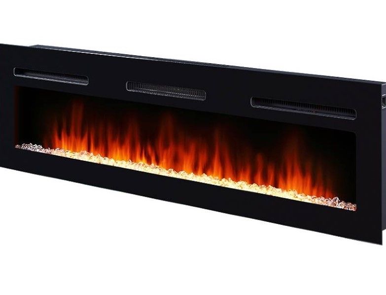 Линейный электрокамин Electrolux EFP/P-1600ULS с порталом Firelight Simple Long белый фото#4