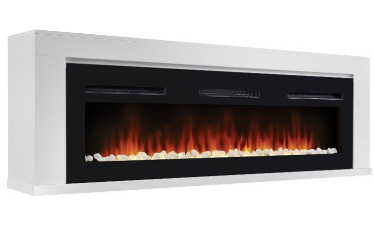 Линейный электрокамин Electrolux EFP/P-1600ULS с порталом Firelight Simple Long белый фото#10