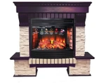 Электрокамин InterFlame Экстер Сланец (венге) с очагом Panoramic 25 LED FX