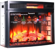 Электрокамин InterFlame Джениус (венге) с очагом Panoramic 25 LED FX QZ фото#3