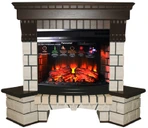 Электрокамин InterFlame Экстер угловой (тёмный дуб) с очагом Panoramic 25 LED FX