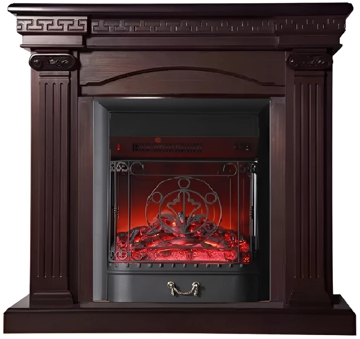 Электрокамин InterFlame Афина (венге) с очагом Fobos /Majestic