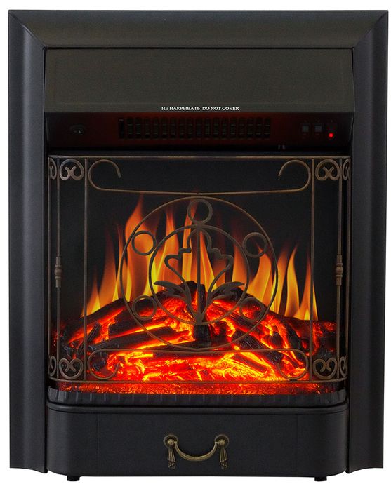 Электрокамин Royal Flame BERGEN дуб галифакс с очагом Majestic FX Black/Brass фото#4