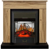 Электрокамин Royal Flame BERGEN дуб галифакс с очагом Majestic FX M Black/Brass