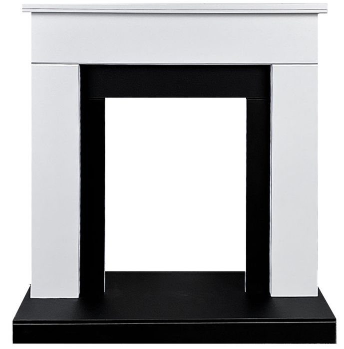 Электрокамин Royal Flame BERGEN белый с черным с очагом Majestic FX M Black/Brass фото#3
