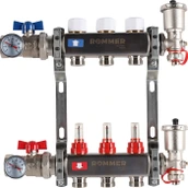 Для отопления Rommer 1"/3/4"x3 с расходомерами (RMS-1210-000003)