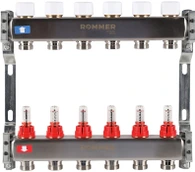 Для отопления Rommer 1"/3/4"x6 с расходомерами (RMS-1200-000006)