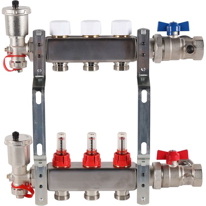 Для отопления Rommer 1"/3/4"x3 с расходомерами (RMS-1210-000003) фото#3