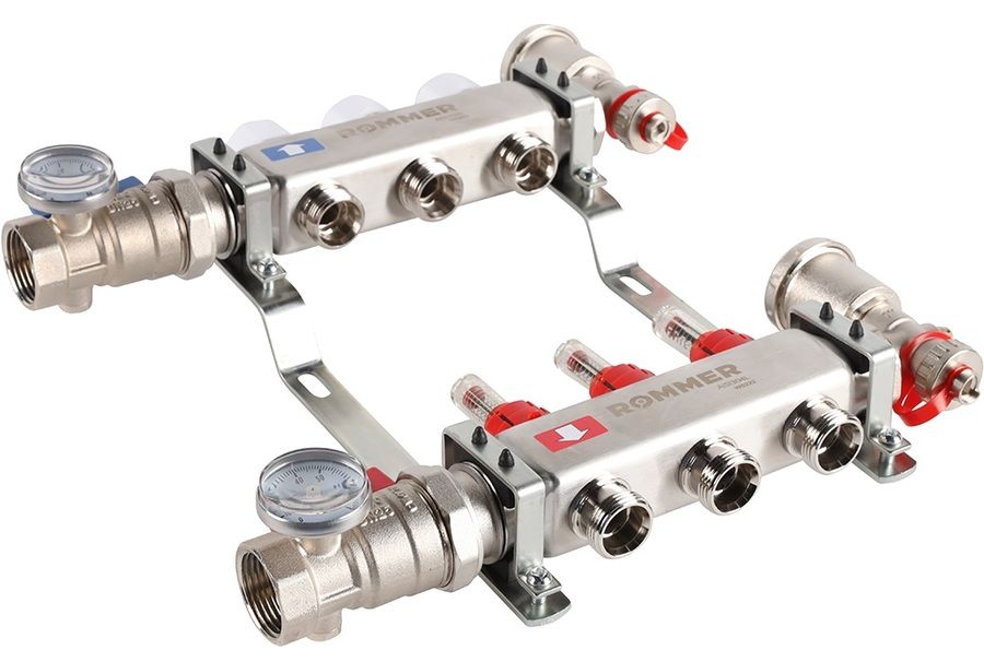 Для отопления Rommer 1"/3/4"x3 с расходомерами (RMS-1210-000003) фото#4