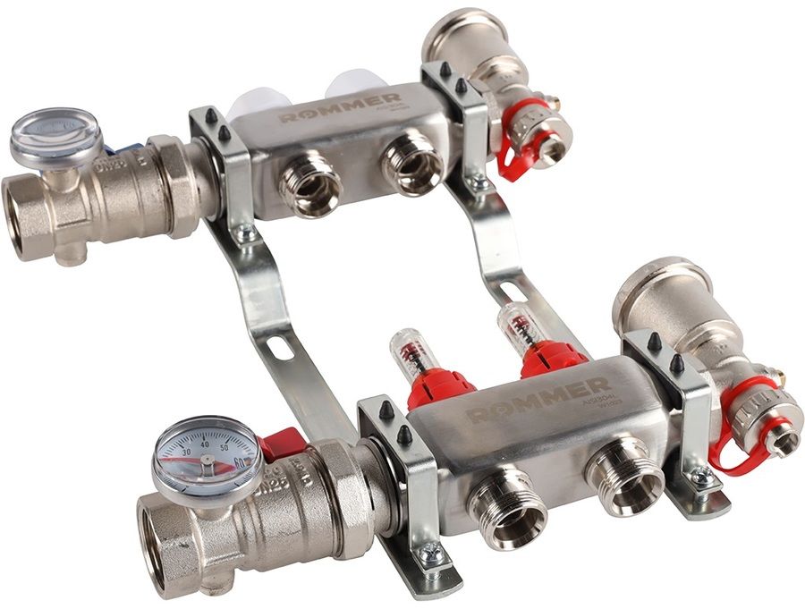 Для отопления Rommer 1"/3/4"x2 с расходомерами (RMS-1210-000002) фото#4