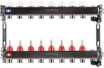 Для отопления Rommer 1"/3/4"x8 с расходомерами (RMS-1201-000008)