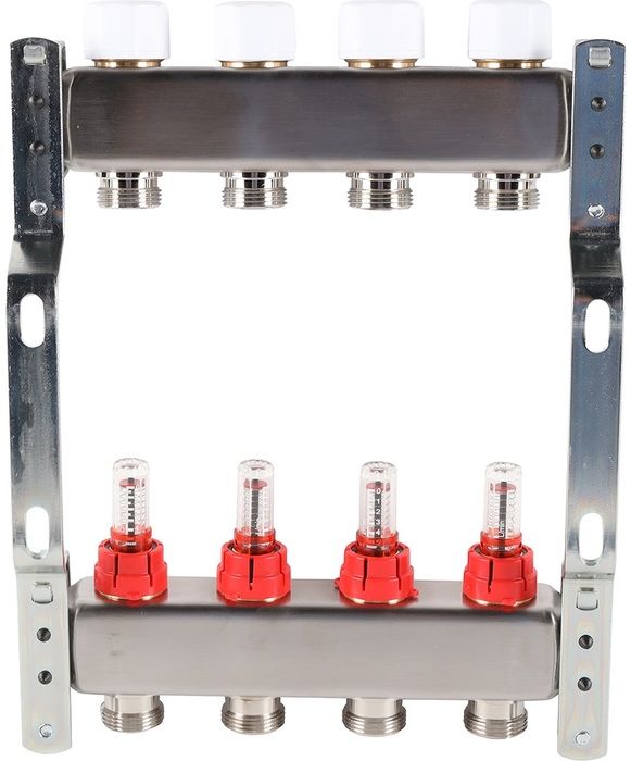 Для отопления Rommer 1"/3/4"x4 с расходомерами (RMS-1200-000004) фото#3