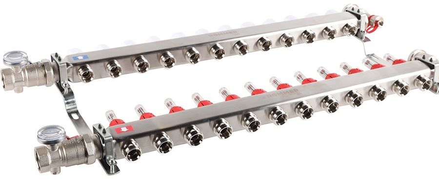 Для отопления Rommer 1"/3/4"x12 с расходомерами (RMS-1210-000012) фото#4