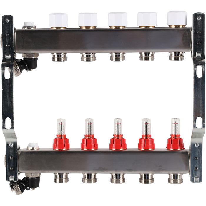 Для отопления Rommer 1"/3/4"x5 с расходомерами (RMS-1201-000005) фото#3