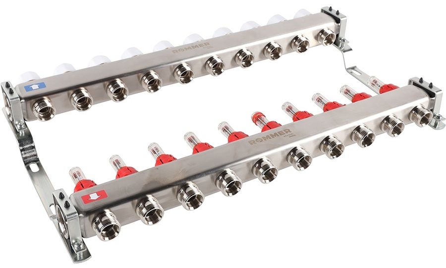 Для отопления Rommer 1"/3/4"x10 с расходомерами (RMS-1200-000010) фото#4
