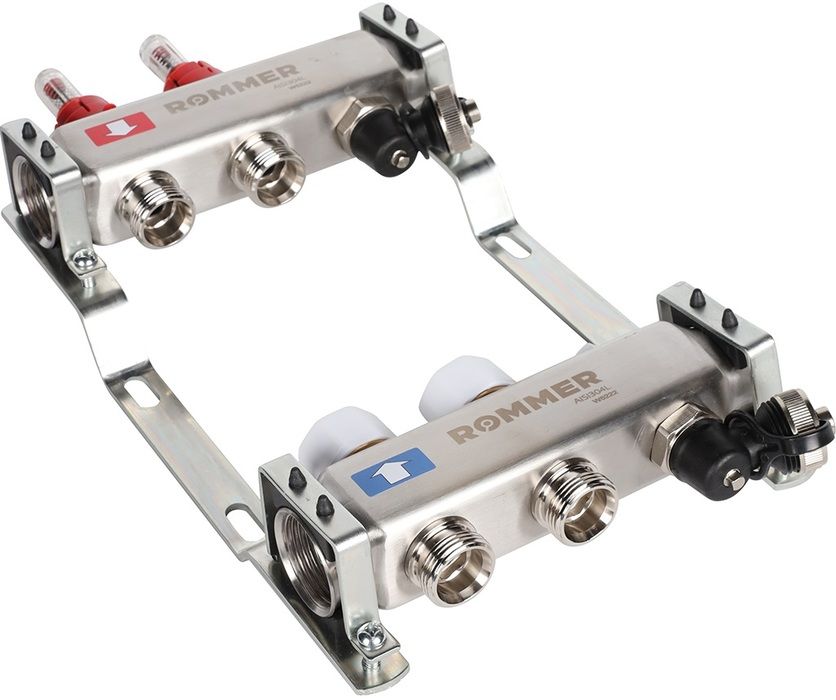 Для отопления Rommer 1"/3/4"x2 с расходомерами (RMS-1201-000002) фото#4