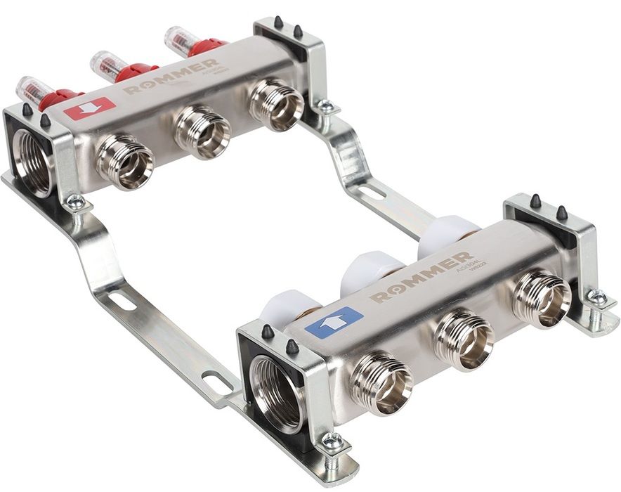 Для отопления Rommer 1"/3/4"x3 с расходомерами (RMS-1200-000003) фото#4