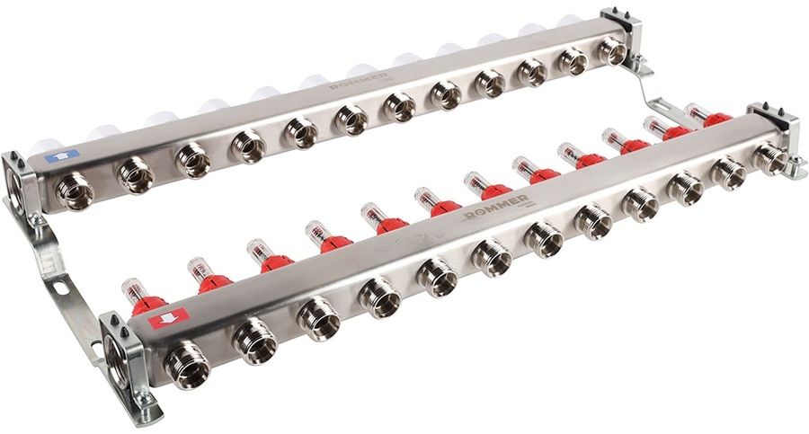 Для отопления Rommer 1"/3/4"x12 с расходомерами (RMS-1200-000012) фото#4