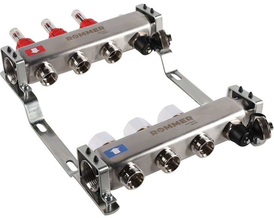 Для отопления Rommer 1"/3/4"x3 с расходомерами (RMS-1201-000003) фото#4