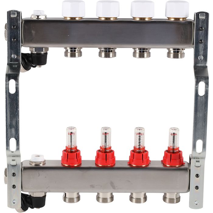 Для отопления Rommer 1"/3/4"x4 с расходомерами (RMS-1201-000004) фото#3