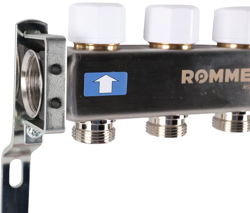 Для отопления Rommer 1"/3/4"x7 с расходомерами (RMS-1200-000007) фото#5