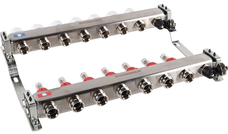 Для отопления Rommer 1"/3/4"x7 с расходомерами (RMS-1201-000007) фото#4