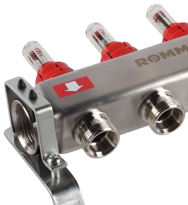 Для отопления Rommer 1"/3/4"x3 с расходомерами (RMS-1201-000003) фото#7