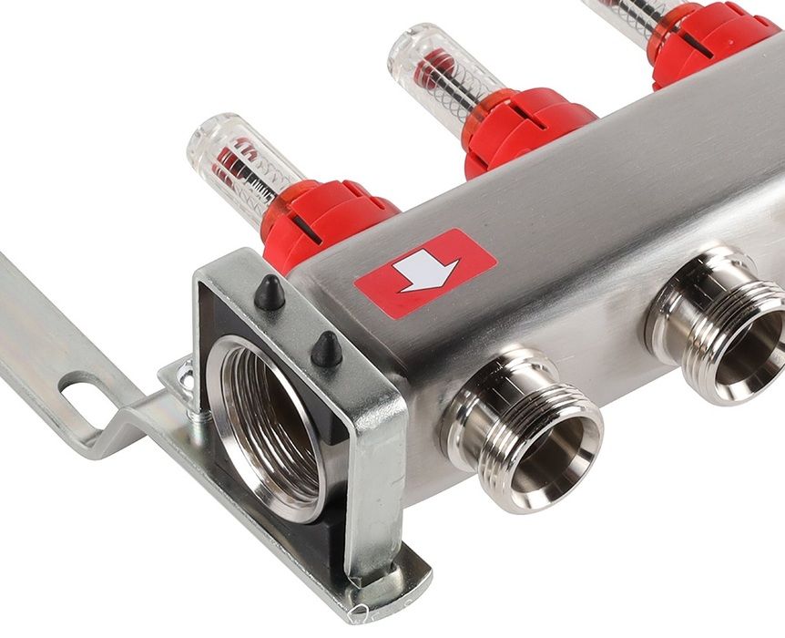 Для отопления Rommer 1"/3/4"x8 с расходомерами (RMS-1201-000008) фото#8