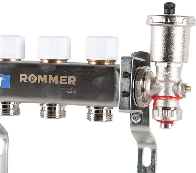 Для отопления Rommer 1"/3/4"x6 с запорными клапанами (RMS-3210-000006) фото#4