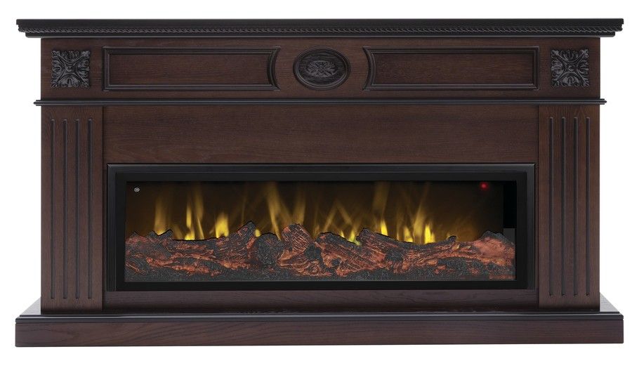 Линейный электрокамин Real-Flame Siena BV/42 AO-215 с очагом Beverly 1000
