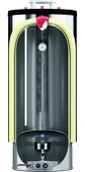 Газовый накопительный водонагреватель Federica Bugatti INOX Premium WH200 фото#2