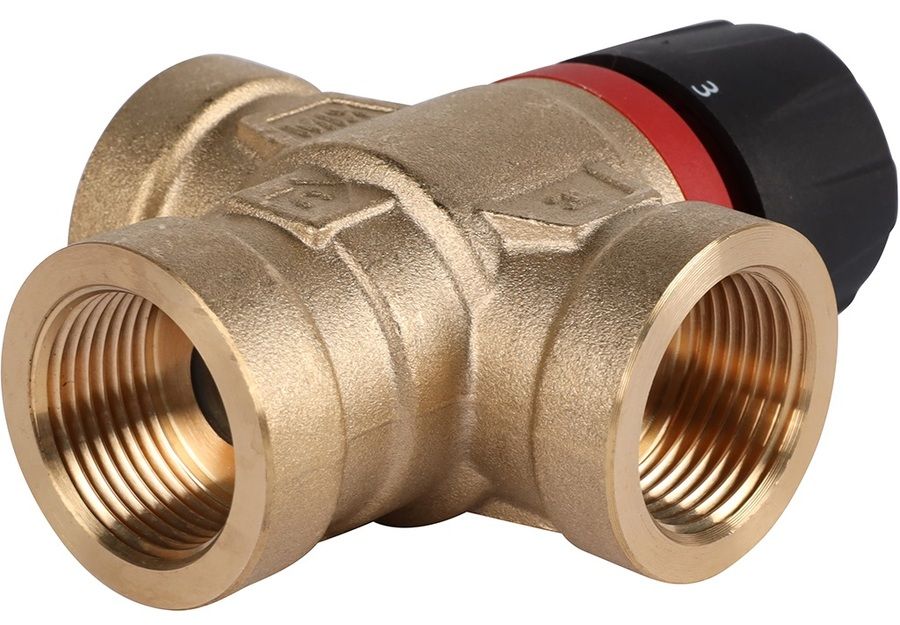 Смесительный клапан Rommer 3/4" ВР 35-60°С KV 1,6 (RVM-0112-166020) боковое смешивание фото#4