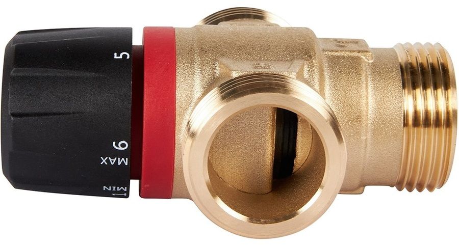 Смесительный клапан Rommer 1" НР 35-60°С KV 1,6 (RVM-0132-166025) боковое смешивание фото#3