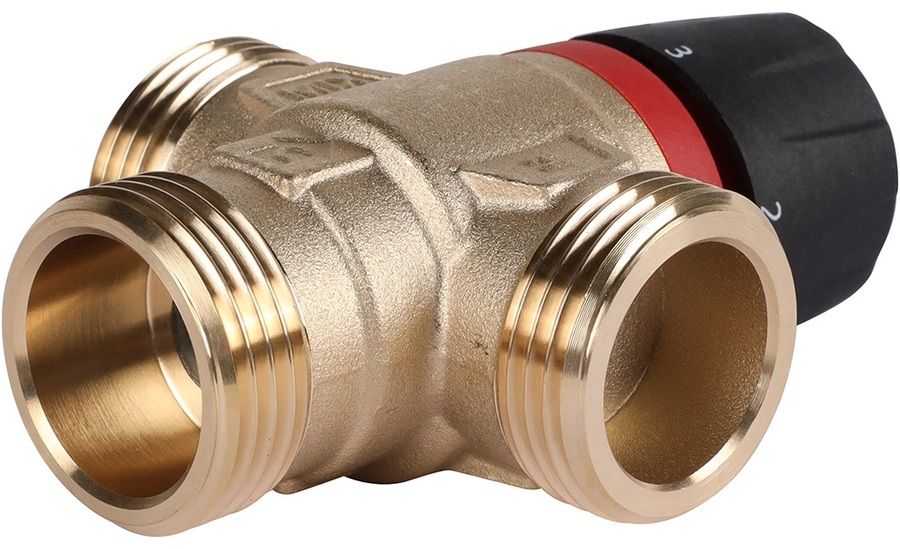 Смесительный клапан Rommer 1" НР 30-65°С KV 2,3 (RVM-1131-236525) центральное смешивание фото#3