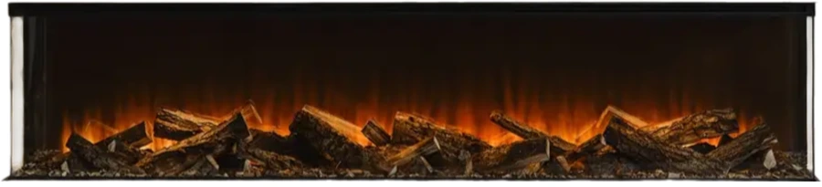 Линейный электрокамин British Fires New Forest 1900 with Deluxe Real logs