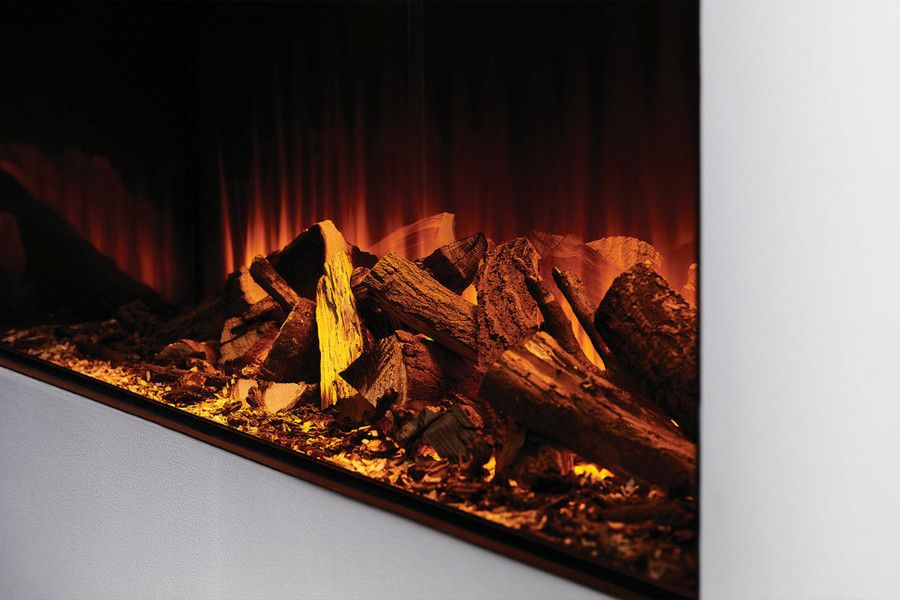 Линейный электрокамин British Fires New Forest 1200 with Deluxe Real logs фото#2